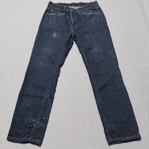 Levi's 541 Athletic Taper Jeans Blue Denim Low Rise Distressed Classic 31x30